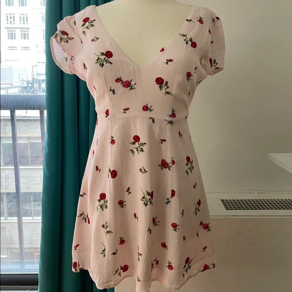 Forever 21 pink floral dress